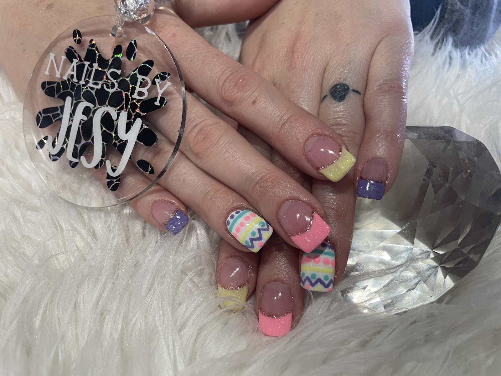 Twisted Scissors Salon & Tanning nail work in Cañon City, Colorado